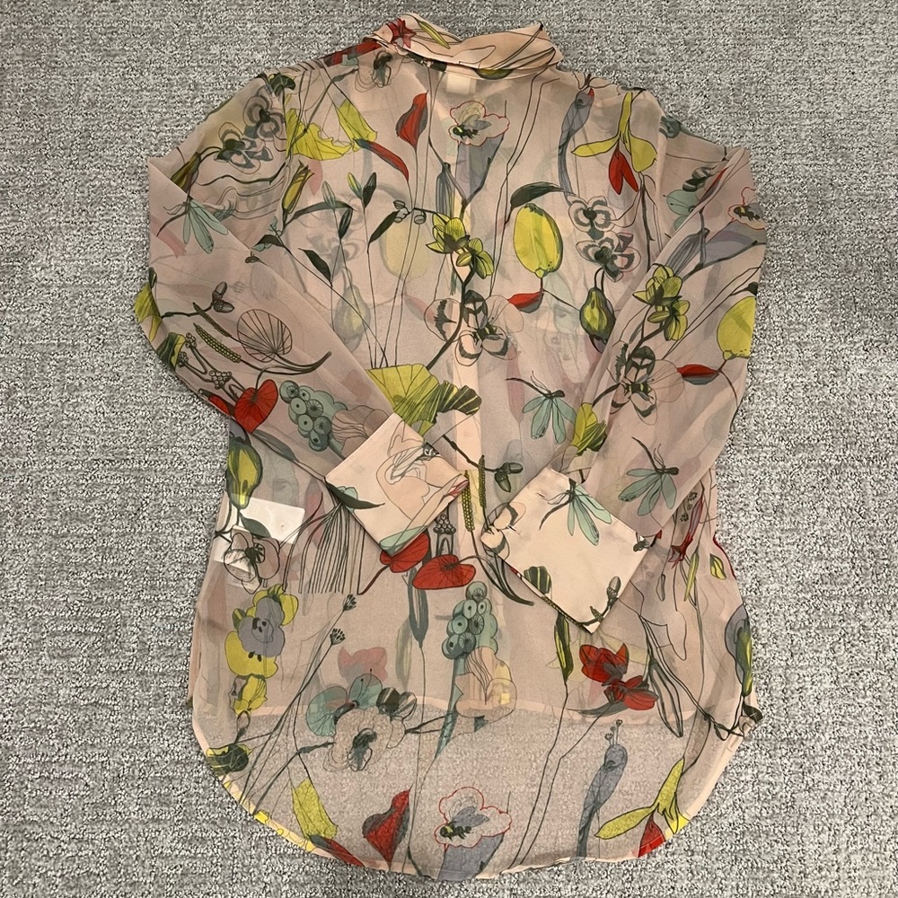 🌴 H&M Silky Floral Print Blouse And Shorts Set - Picture 4 of 14